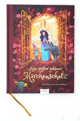 Buchcover und Innenansicht für das Buch: Mein großer goldener Märchenschatz