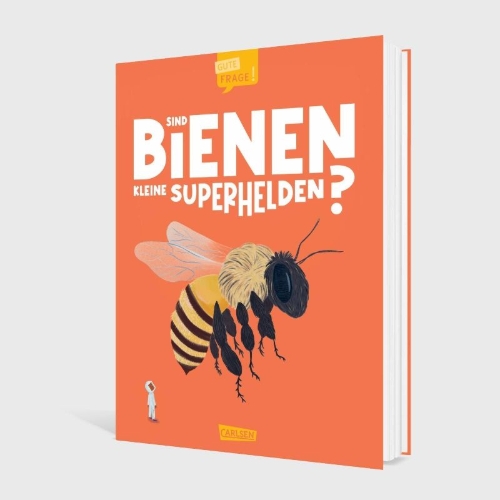 Buchcover und Innenansicht für das Buch: Big Questions Answered - Are Bees Nature's Tiny Heroes?