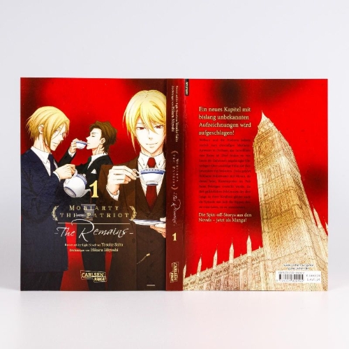 Buchcover und Innenansicht für das Buch: Yuukoku no Moriarty