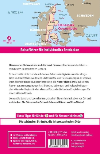 Buchcover und Innenansicht für das Buch: Reise Know-How Reiseführer Dänemark - Ostseeküste und Fünen