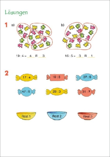 Buchcover und Innenansicht für das Buch: Fit fürs Rechnen 3. Klasse. Mein 5-Minuten-Block