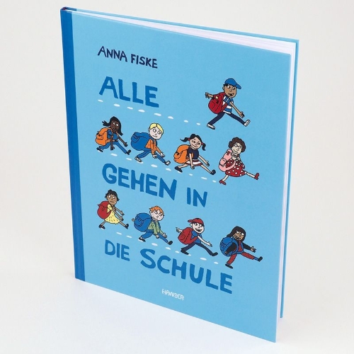 Buchcover und Innenansicht für das Buch: Hvordan begynner man på skolen?