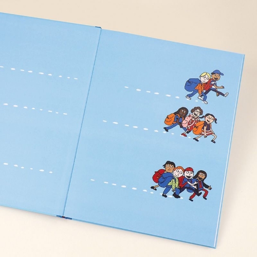 Buchcover und Innenansicht für das Buch: Hvordan begynner man på skolen?