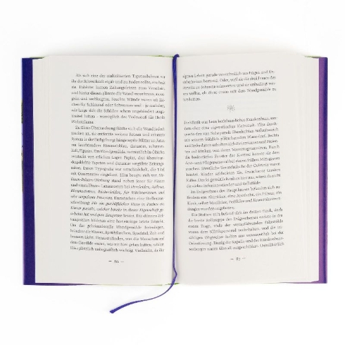 Buchcover und Innenansicht für das Buch: Brombeerblaue Tage