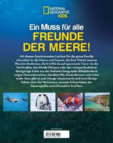 Buchcover und Innenansicht für das Buch: National Geographic Kids - Lexikon der Meere
