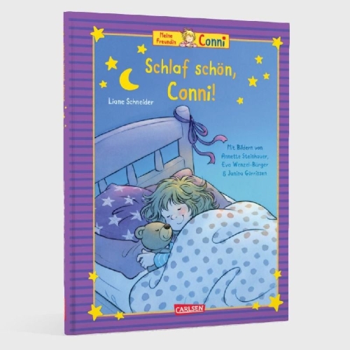 Buchcover und Innenansicht für das Buch: Conni-Bilderbuch-Sammelband: Meine Freundin Conni: Schlaf schön, Conni!