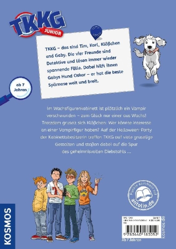 Buchcover und Innenansicht für das Buch: TKKG Junior, 7, Die Dracula-Entführung