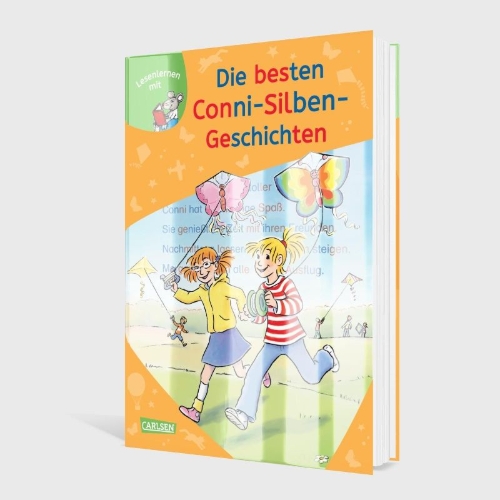 Buchcover und Innenansicht für das Buch: LESEMAUS zum Lesenlernen Sammelbände: Die besten Conni-Silben-Geschichten