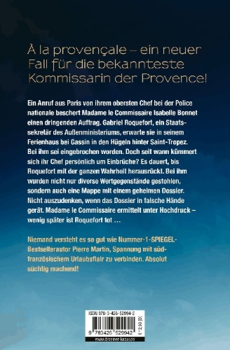 Buchcover und Innenansicht für das Buch: Madame le Commissaire und das geheime Dossier