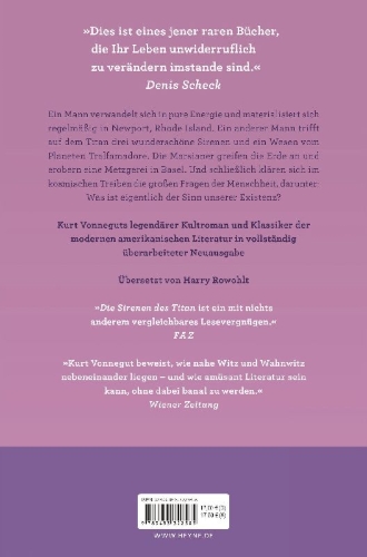 Buchcover und Innenansicht für das Buch: The Sirens of Titan