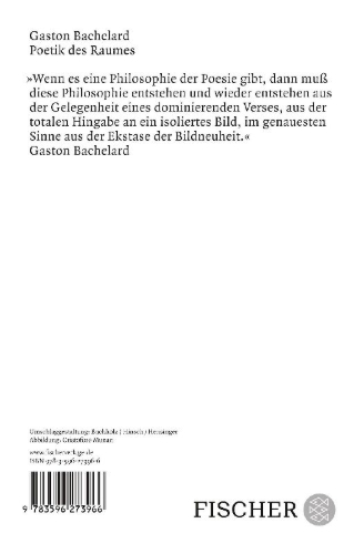 Buchcover und Innenansicht für das Buch: Poetik des Raumes