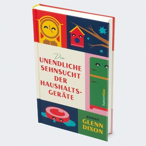 Buchcover und Innenansicht für das Buch: THE INFINITE SADNESS OF SMALL APPLIANCES