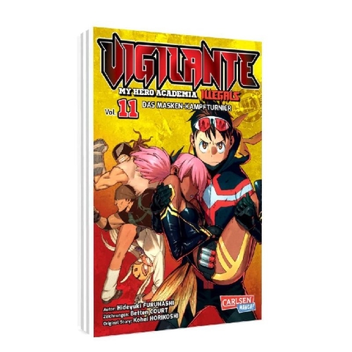 Buchcover und Innenansicht für das Buch: Vigilante: Boku no Hero Academia Illegals