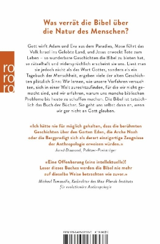 Buchcover und Innenansicht für das Buch: The Good Book of Human Nature. An Evolutionary Reading of the Bible