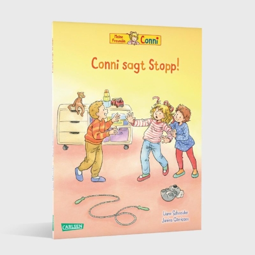Buchcover und Innenansicht für das Buch: Conni-Bilderbücher: Conni sagt Stopp!
