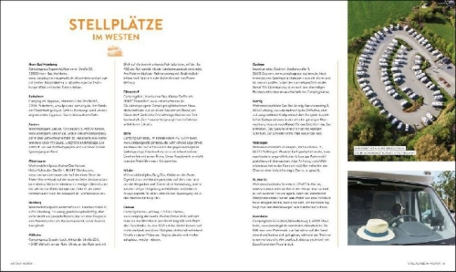 Buchcover und Innenansicht für das Buch: Secret Places Deutschland mit dem Wohnmobil