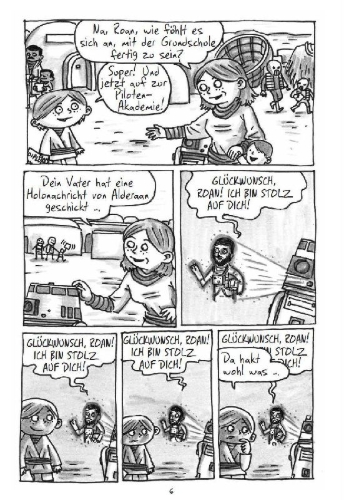 Buchcover und Innenansicht für das Buch: US-STAR WARS: Jedi Academy