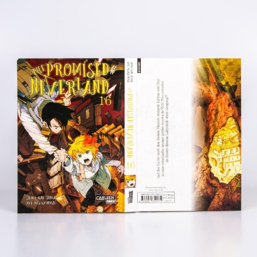 Buchcover und Innenansicht für das Buch: Yakusoku no Neverland