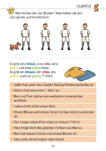 Buchcover und Innenansicht für das Buch: Rätselblock ab 9 Jahre, Band 1, A5-Block