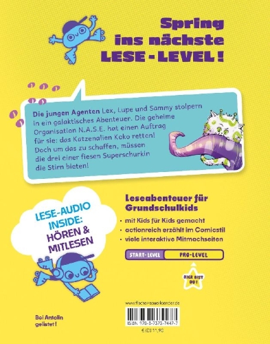 Buchcover und Innenansicht für das Buch: Mystery Agents: Im Auftrag der N.A.S.E.