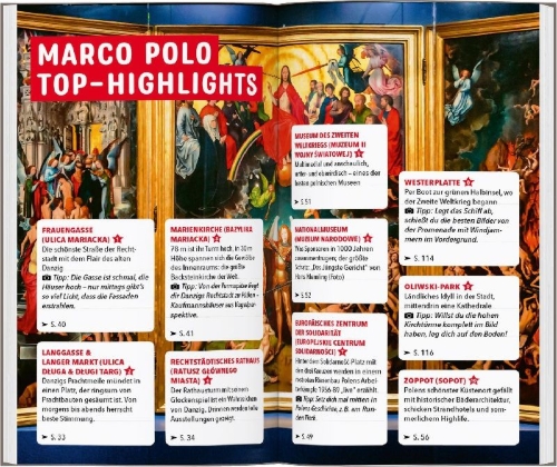 Buchcover und Innenansicht für das Buch: MARCO POLO Reiseführer Danzig