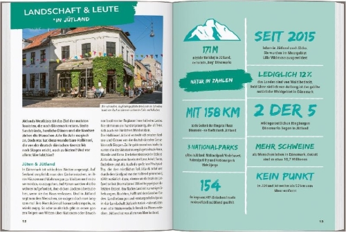 Buchcover und Innenansicht für das Buch: MARCO POLO OUTDOOR GUIDE Reiseführer Jütland Dänemark