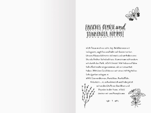 Buchcover und Innenansicht für das Buch: Ist doch Isy!, Band 3 - Von Origamiblumen, Vogelhäuschen und meinem grünen Daumen