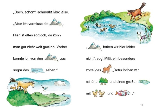 Buchcover und Innenansicht für das Buch: Die schönsten Bildermaus-Geschichten zum Lesenlernen von besten Freunden