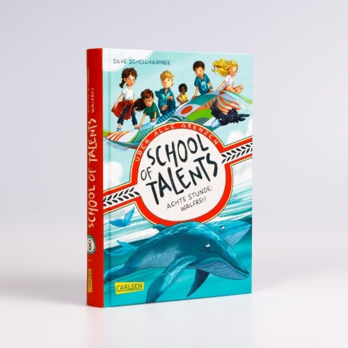 Buchcover und Innenansicht für das Buch: School of Talents 8: Achte Stunde: Walfrei!