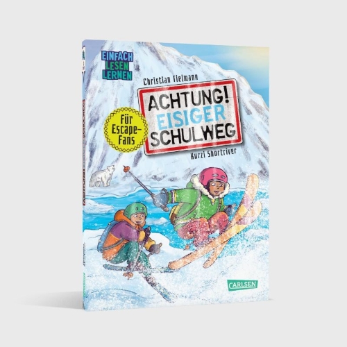 Buchcover und Innenansicht für das Buch: Achtung!: Eisiger Schulweg