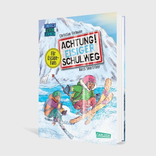 Buchcover und Innenansicht für das Buch: Achtung!: Eisiger Schulweg