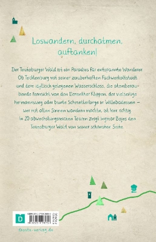 Buchcover und Innenansicht für das Buch: Teutoburger Wald. Wandern für die Seele