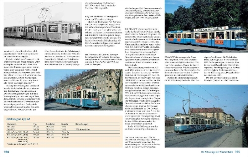 Buchcover und Innenansicht für das Buch: Die Münchner Tram
