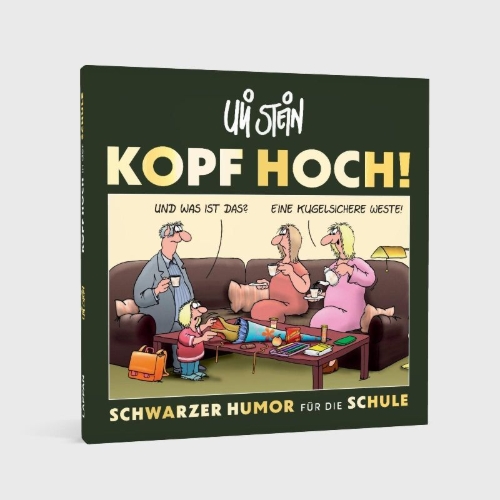 Buchcover und Innenansicht für das Buch: Uli Stein: Freizeit & Beruf: Kopf hoch! Schwarzer Humor für die Schule