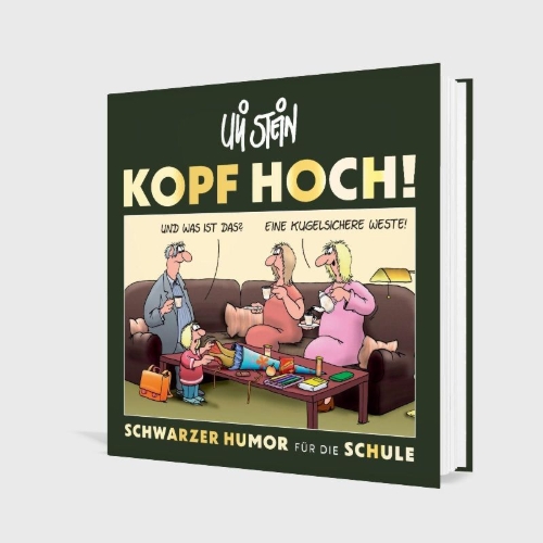 Buchcover und Innenansicht für das Buch: Uli Stein: Freizeit & Beruf: Kopf hoch! Schwarzer Humor für die Schule