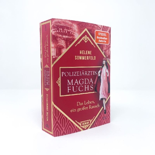 Buchcover und Innenansicht für das Buch: Polizeiärztin Magda Fuchs - Das Leben, ein großer Rausch