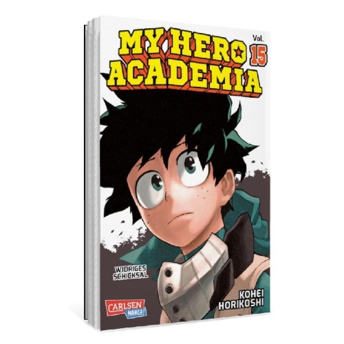 Buchcover und Innenansicht für das Buch: Boku no Hero Academia