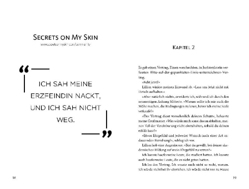 Buchcover und Innenansicht für das Buch: Little White Lies
