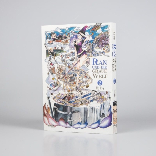 Buchcover und Innenansicht für das Buch: RAN TO HAIIRO NO SEKAI