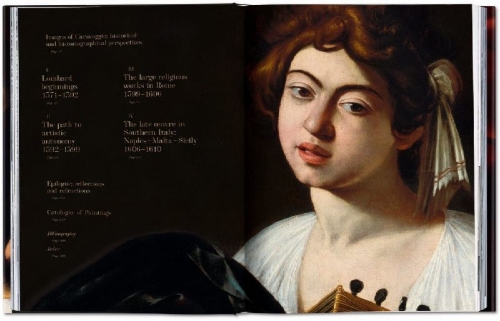 Buchcover und Innenansicht für das Buch: Caravaggio