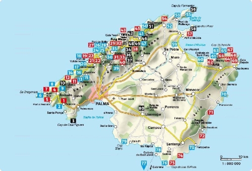 Buchcover und Innenansicht für das Buch: ROTHER Wanderführer Mallorca