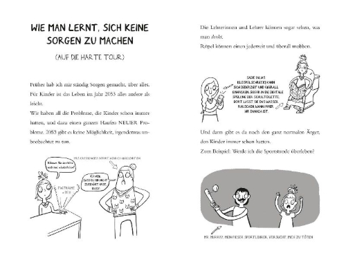 Buchcover und Innenansicht für das Buch: How to Survive Without Grown-Ups