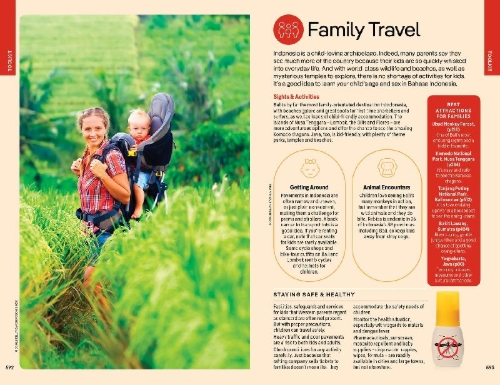 Buchcover und Innenansicht für das Buch: Lonely Planet Indonesia