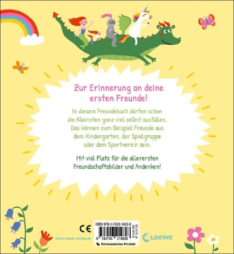 Buchcover und Innenansicht für das Buch: Meine allerersten Freunde (Fabelwesen)