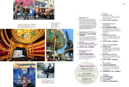 Buchcover und Innenansicht für das Buch: DUMONT Bildatlas Paris