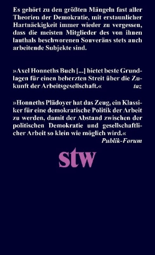 Buchcover und Innenansicht für das Buch: Der arbeitende Souverän