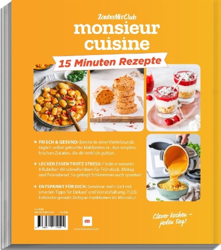 Buchcover und Innenansicht für das Buch: monsieur cuisine by ZauberMix - Express-Rezepte