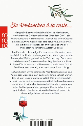 Buchcover und Innenansicht für das Buch: Mord nach Rezept