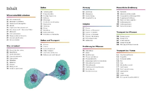 Buchcover und Innenansicht für das Buch: Visuelles Wissen. Biologie