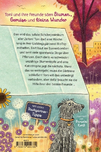 Buchcover und Innenansicht für das Buch: Die Stadtgärtnerin, Band 3 - Blumenglück hoch vier!